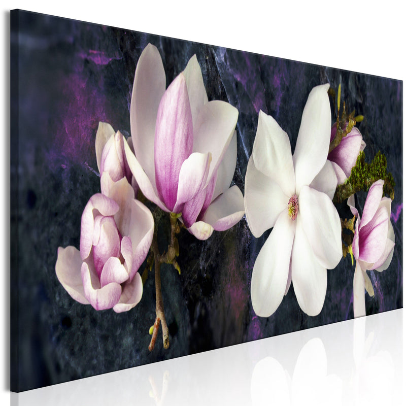Glezna Modernā magnolija (1 daļa) Šaura, violeta Tapetenshop.lv.