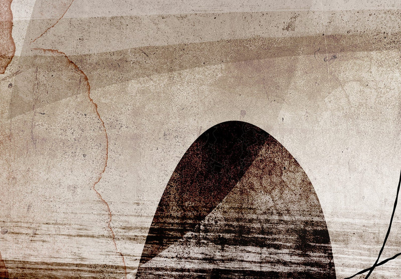 Kanva - Monohromas formas dizaina stilā (1 daļa), horizontāla, 143855 G-ART.