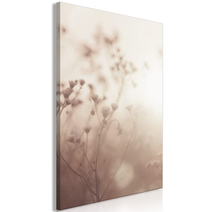 Glezna ar lauku ziediem agrā rītā, sepia, (1 daļa), vertikāla 130749  G-ART.