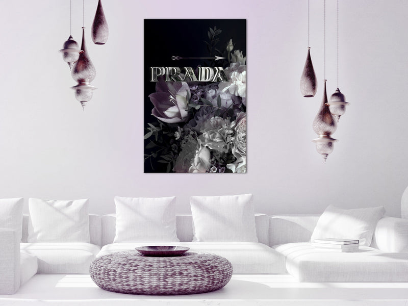 Glezna Prada ar ziediem (1 daļa) Vertikāla Tapetenshop.lv.