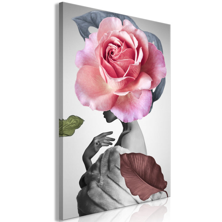 Glezna - Roze un kažokāda (x 1) G-ART.