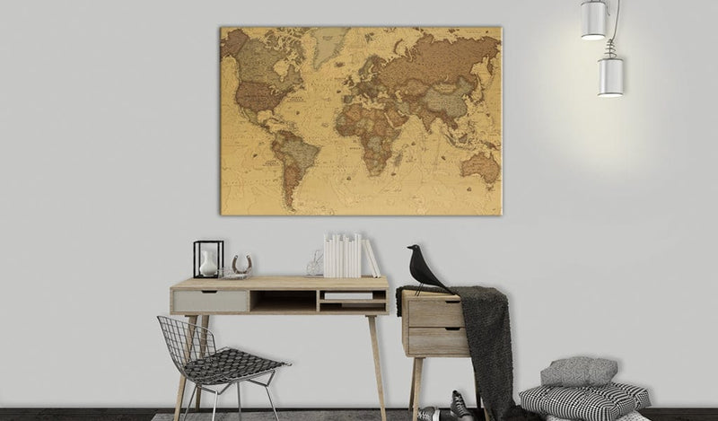 Kanva Senā pasaules karte G-ART.