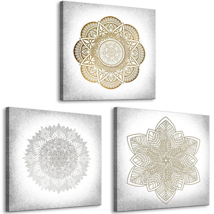 Glezna - Spilgtas mandalas (x 3) G-ART