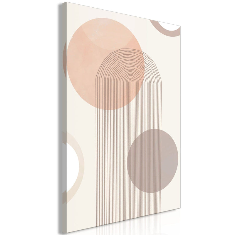 Painting with an abstraction fountain (1 part), vertical, 136528g-art.