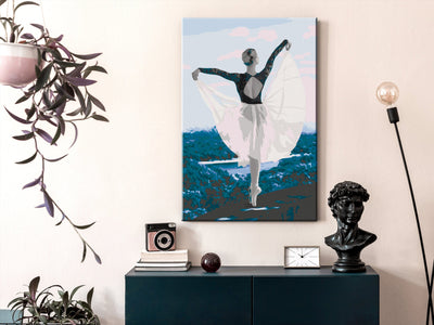 Kanva uz audekla "izkrāso pēc cipariem" - Ballerina Outdoor 40x60 cm Artgeist