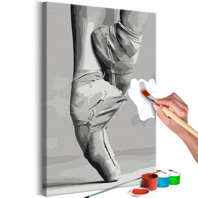 Kanva uz audekla "izkrāso pēc cipariem" - Ballet Shoes 40x60 cm Artgeist