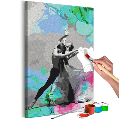 Kanva uz audekla "izkrāso pēc cipariem" - Dance of Colours 40x60 cm Artgeist