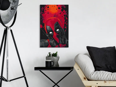 Kanva uz audekla "izkrāso pēc cipariem" - Deadpool 40x60 cm Artgeist
