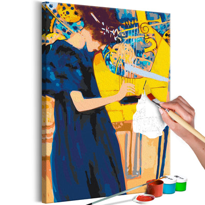 Kanva uz audekla "izkrāso pēc cipariem" - Gustav Klimt: Music 40x60 cm Artgeist