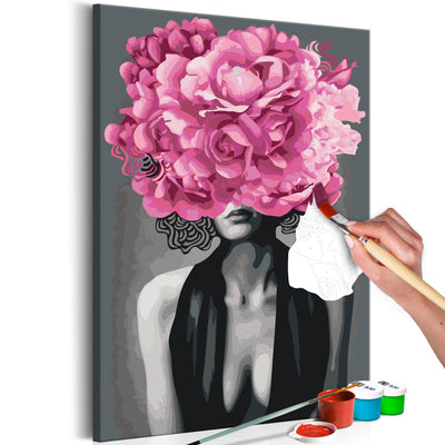 Kanva uz audekla "izkrāso pēc cipariem" - Noir Woman 40x60 cm Artgeist