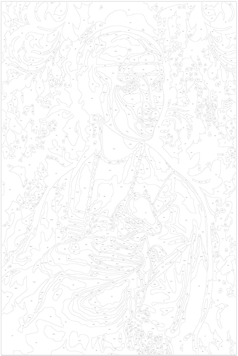 Kanva uz audekla "izkrāso pēc cipariem" - Slavens portrets 40x60 cm n-A-0542-d-a