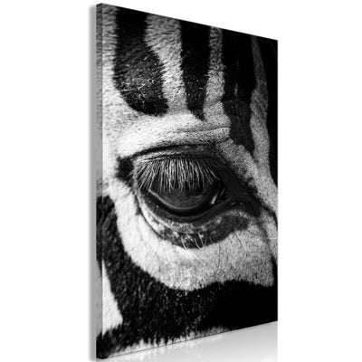 Kanva Zebras acis (1 daļa) Vertikāla 40x60 cm / DELUXE n-A-0802-b-a-40x60