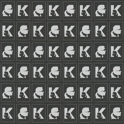 Karl LAGERFELD tapetes ar profila rakstu - melnas 1343067 AS Creation