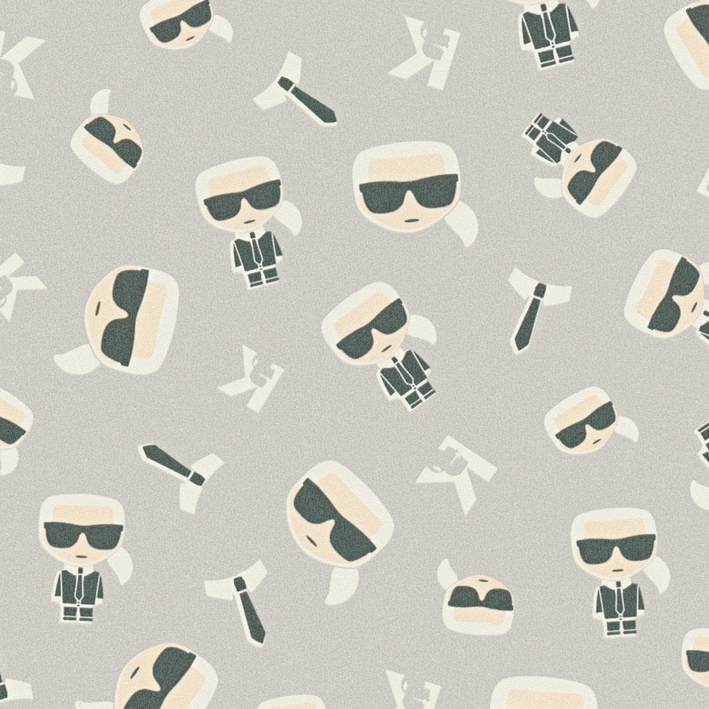 Karl LAGERFELD tapetes, komiksu dizains – gaišas 378433 AS Creation