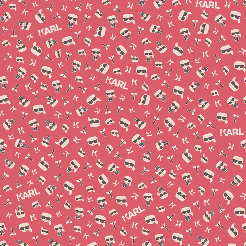 Karl LAGERFELD tapetes, komiksu dizains – sarkanā krāsā 1343103 AS Creation