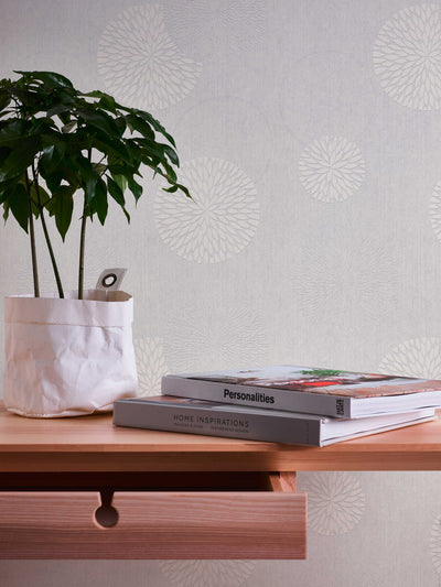 Graphic wallpaper with dotted ointment - colorable, white321311 AS Creation