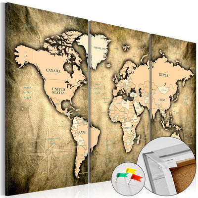 Maailman kartat - valokuvatapetit, kankaat ja koriste taulut - verkkokauppa
