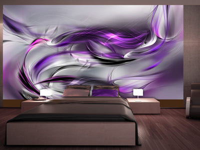 Lielformāta fototapetes ar violetu abstrakciju - Violetie virpuļi II (500x280 cm) 500x280 cm a-A-0259-a-b-500x280