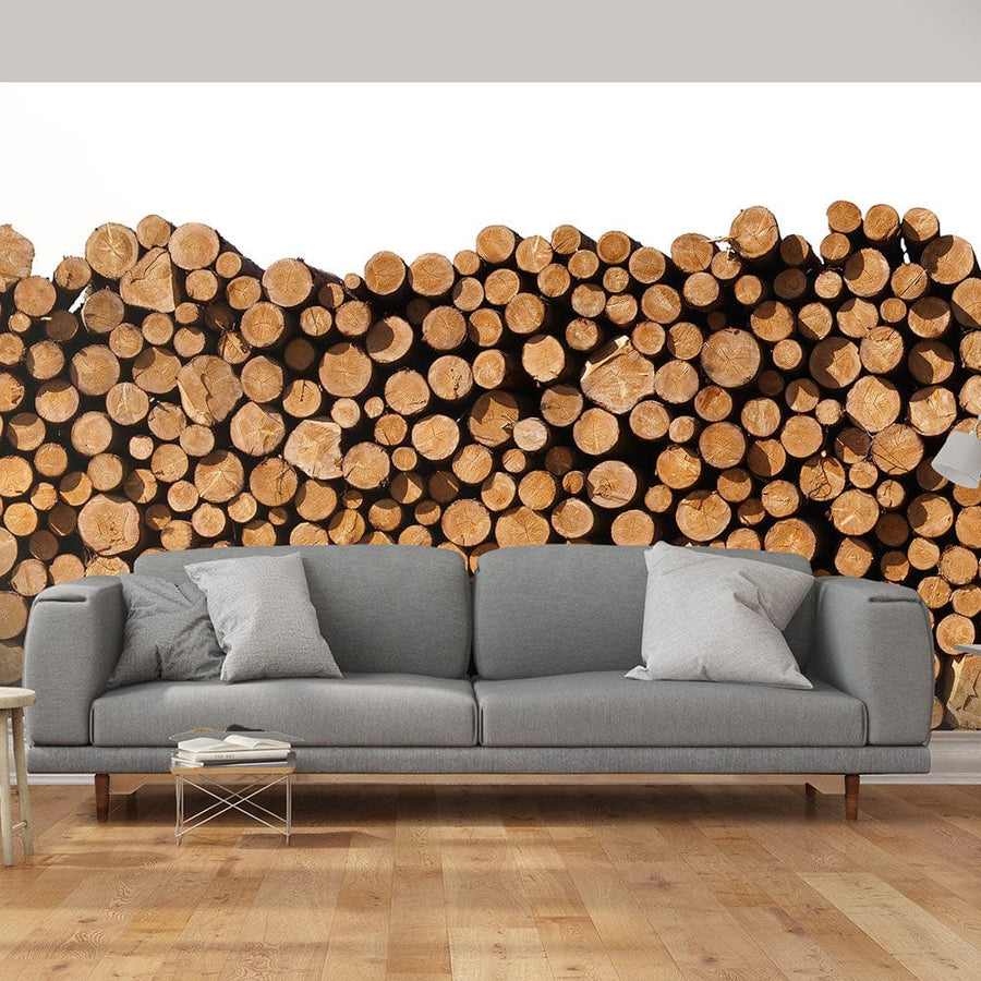 Lielās, lielformāta fototapetes - Baļķi 550x270 cm G-ART