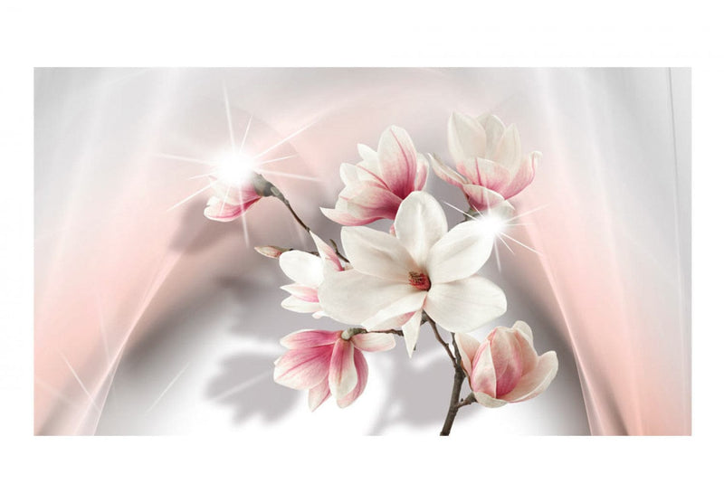 Suurikokoinen Valokuvatapetti - Valkoiset magnoliat II 500x280 cm G-ART