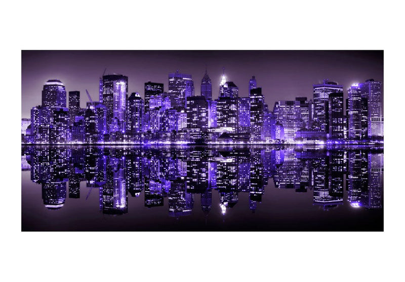 Lielformāta fototapetes - Violeta Ņujorka (550x270 cm) G-ART
