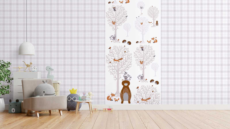 Girls room wallpaper with forest animals 1350635 Without PVC AS Creation