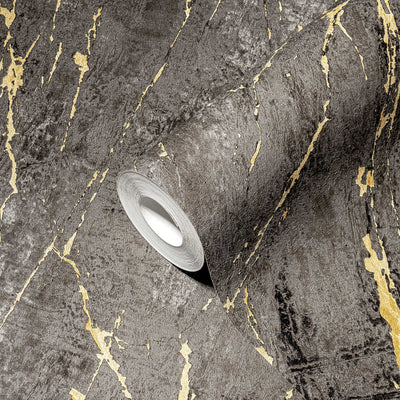 Black marble wallpapers with golden effect 1366117 AS Creation