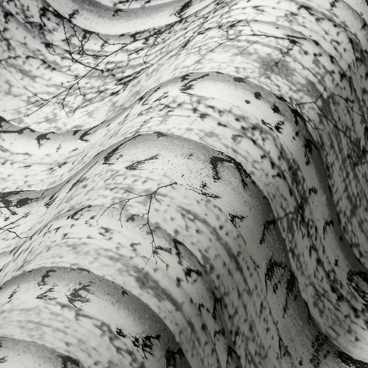 Melnbaltas 3D tapetes ar bērziem, gludas un matētas, 387191 AS Creation