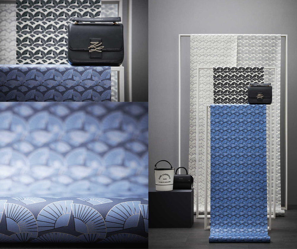 Melnbaltas dizaina tapetes Karl Lagerfeld - 1343151 AS Creation
