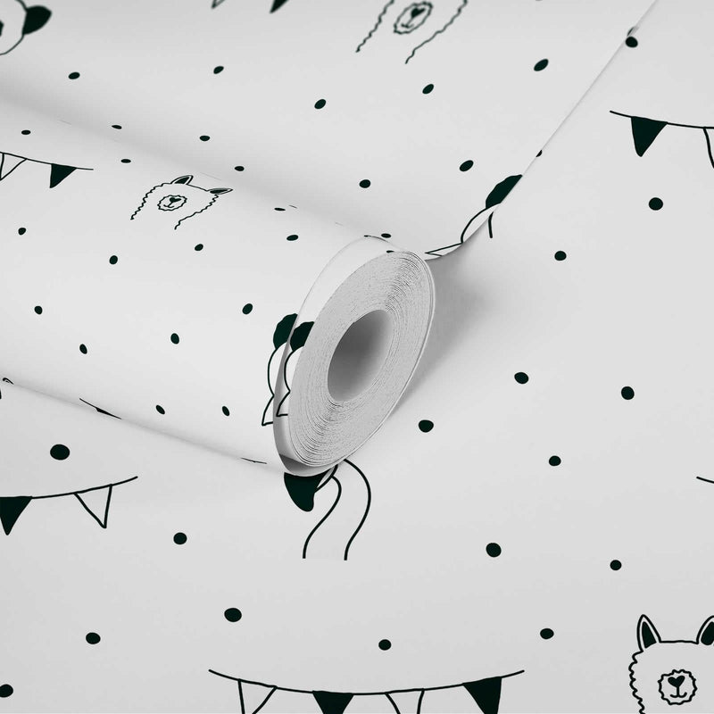 Black and white wallpaper for children&