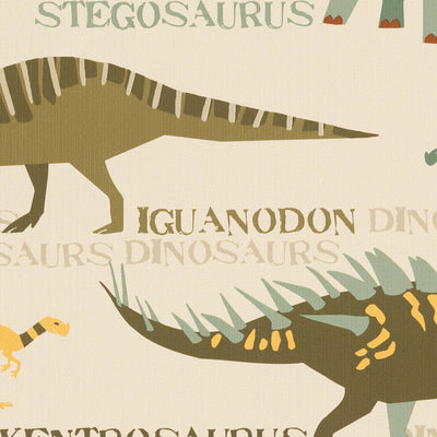 Papīra tapetes bērnu istabai ar dinozauriem - 936331