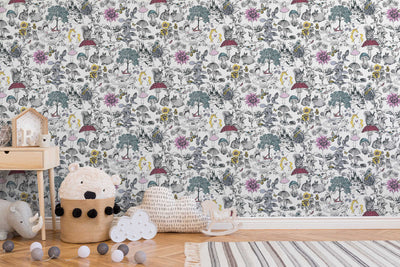 Fabulous wallpaper with animals and fairies 1350421 Without PVC AS Creation