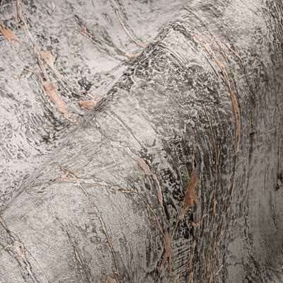 Gray marble wallpapers with metallic effect 1366116 AS Creation