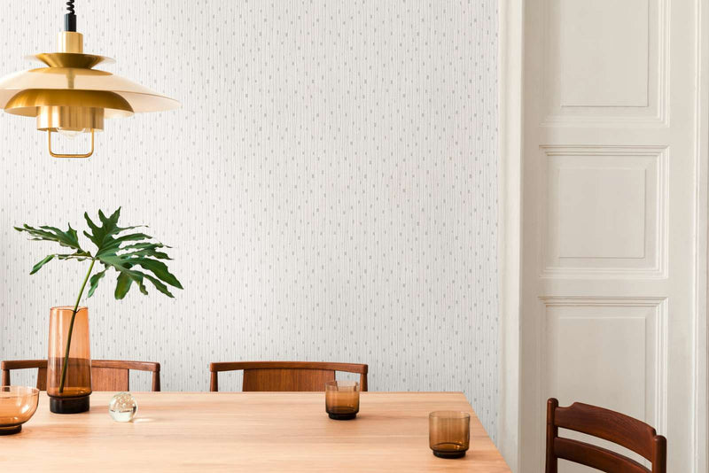 Retro wallpapers in the 50th style with a liner pattern in white, 1366175 AS Creation