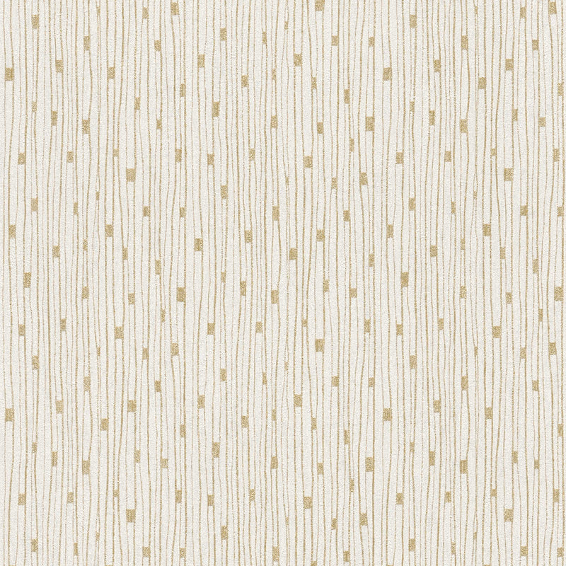 Retro wallpapers in the 50th style with a liner pattern in cream, 1366177 AS Creation