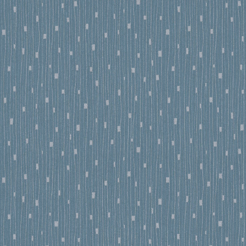 Retro wallpapers in the 50th style with a liner pattern in blue, 1366176 AS Creation