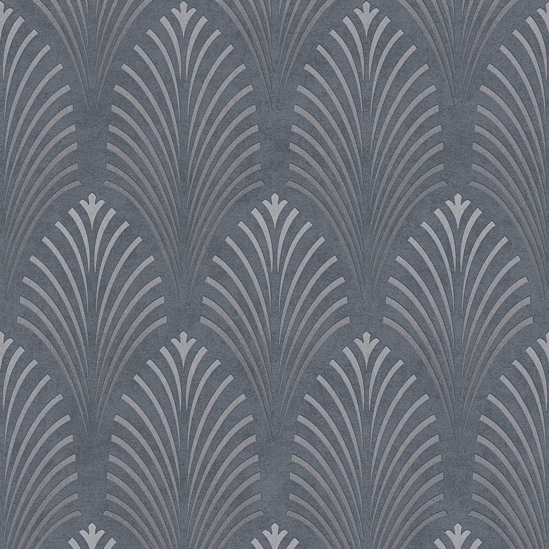 Retro tapetes tumši pelēkā krāsā, 374822 AS Creation
