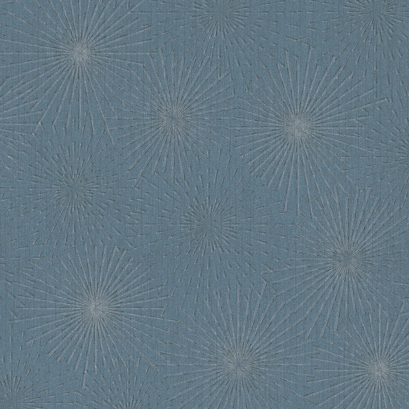 Retro wallpaper, star motif of blue 1366126 AS Creation