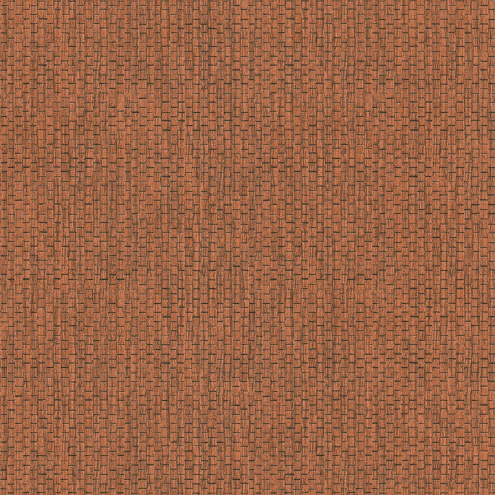 Sarkanbrūnas tapetes ar rafijas motīvu, 386127 AS Creation