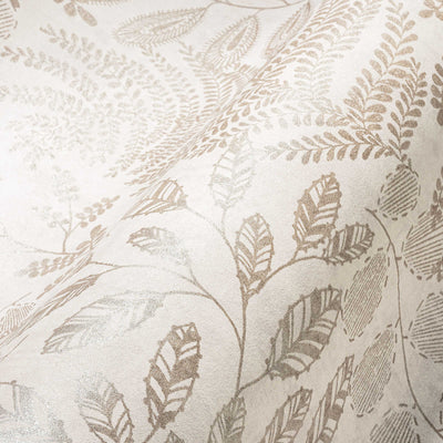 SCANDI Wallpaper with Leaf Pattern Cream, 1366316 AS Creation