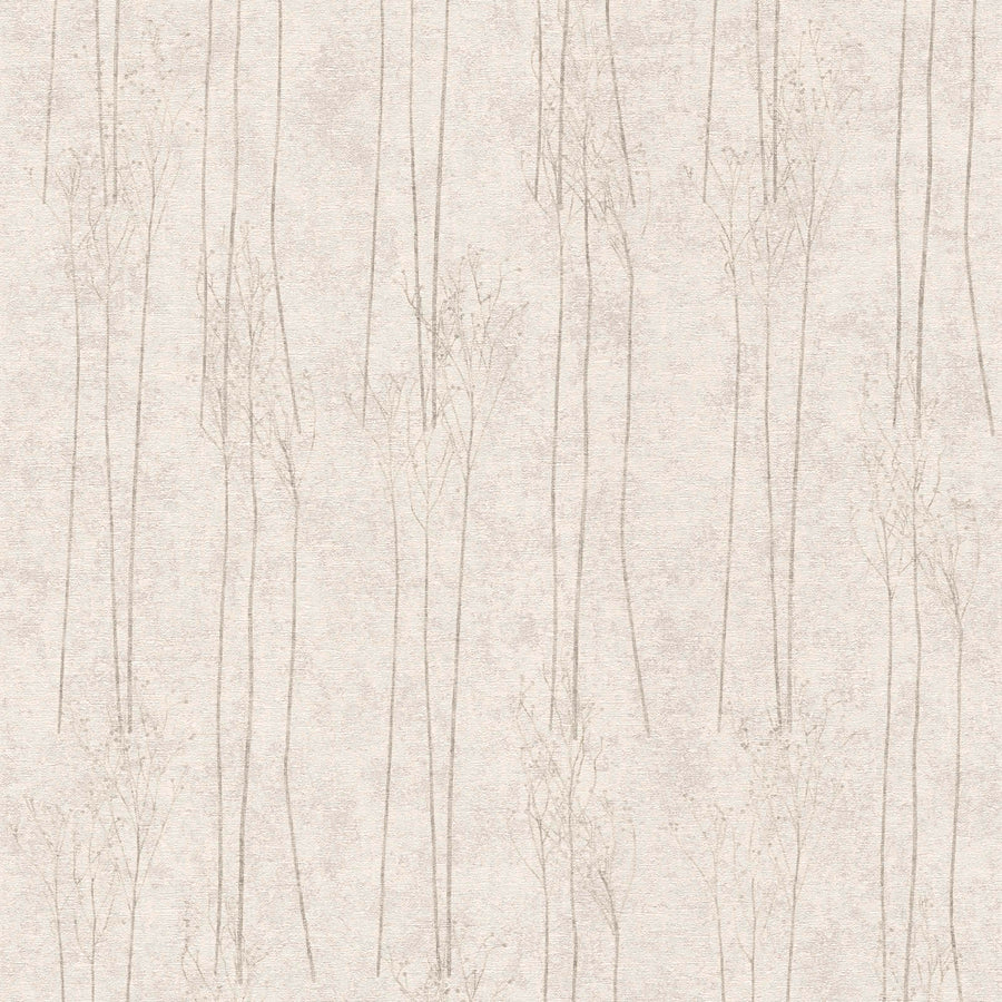 Skandināvu stila tapetes ar struktūru silti pelēkā krāsā, 386142 AS Creation