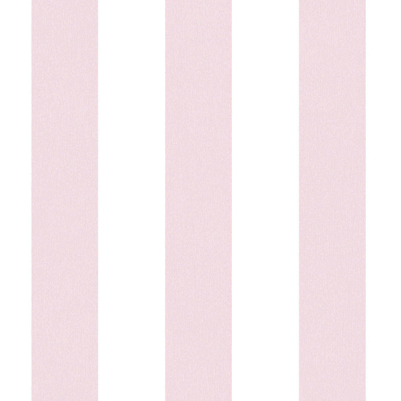 Striped wallpaper for nursery in soft pink 1351052 Without PVC
