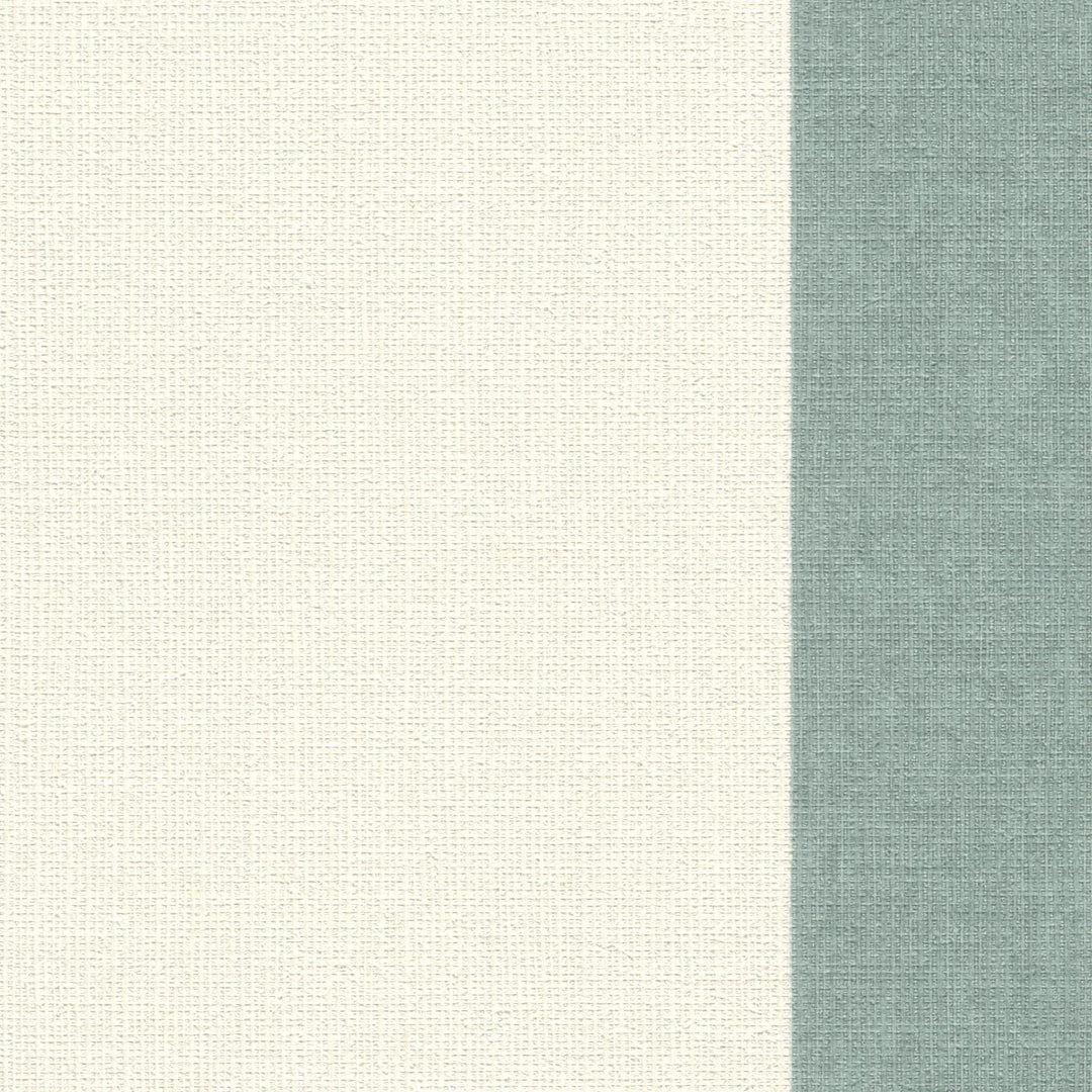 Strīpainas tapetes tirkīzā un baltā krāsā ar lina faktūru, 1664110 RASCH