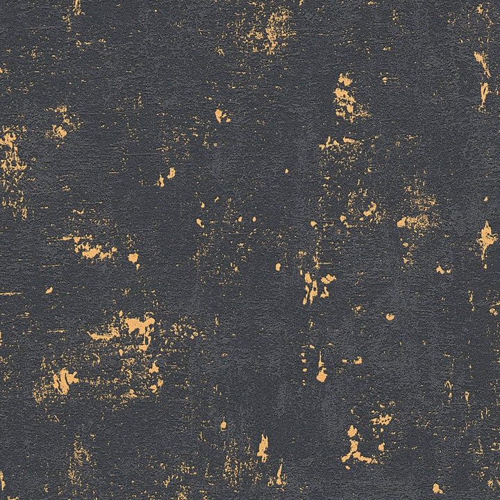 Tapetes ar used look efektu melna un zelta krāsā AS 2307-82 AS Creation