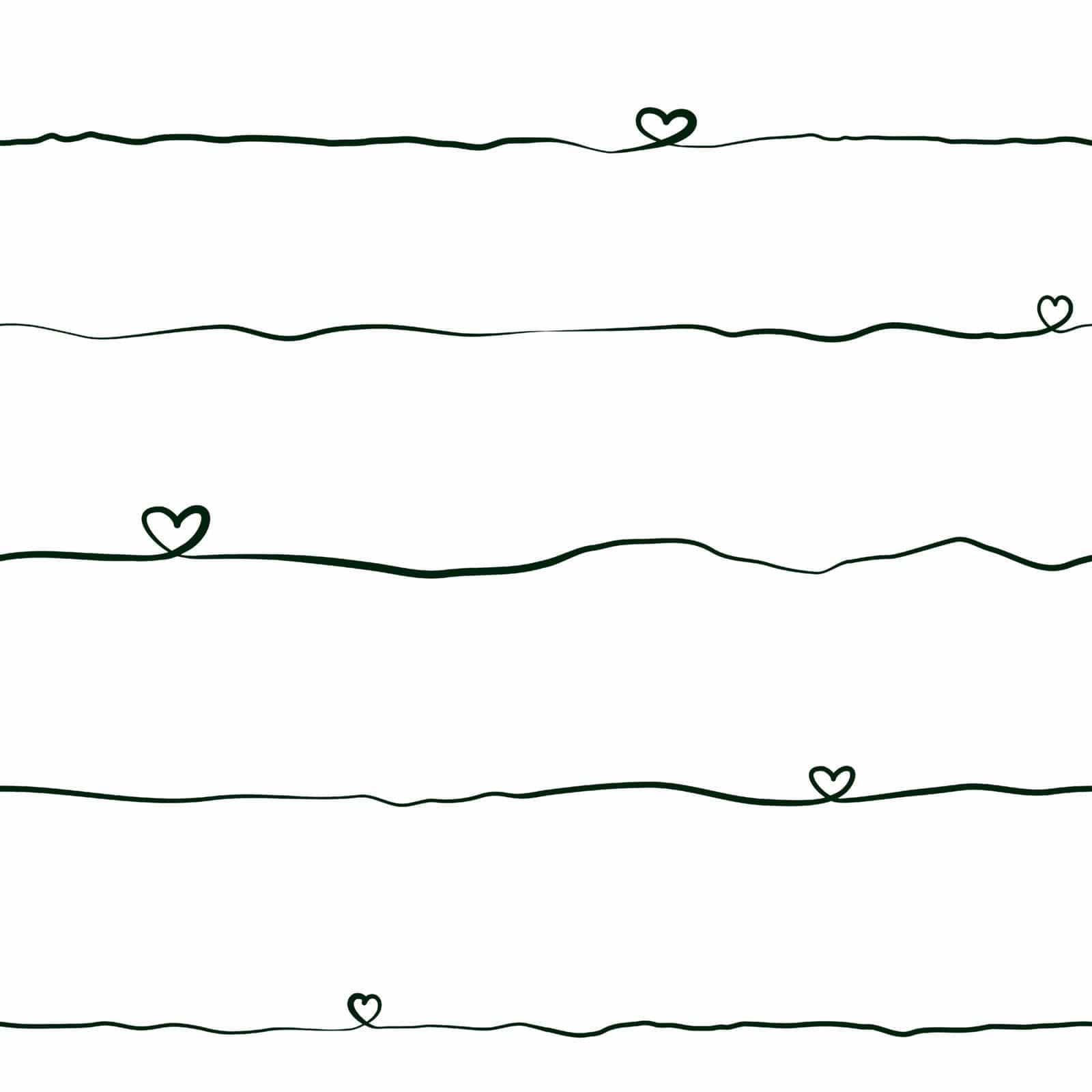 Svītrainas bērnistabas tapetes ar sirsniņām, melnbaltas, 381403, Bez PVC 🌿 AS Creation