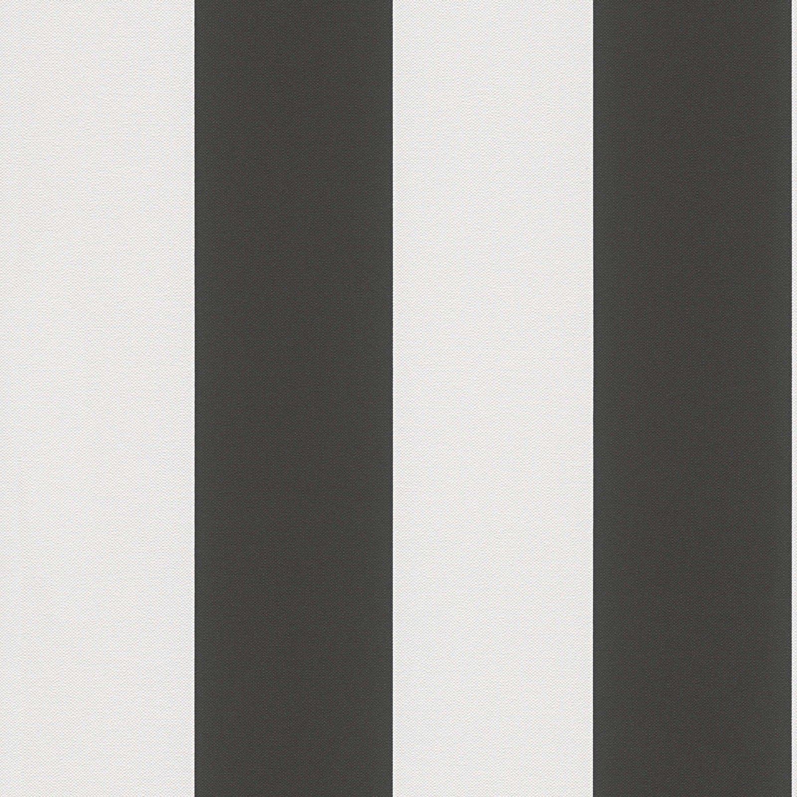 Svītrainas tapetes melnā un baltā krāsā, 334213 AS Creation