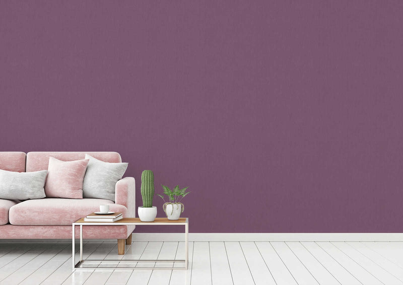 Wallpaper Pastel purple with linen look AS 377023 AS Creation