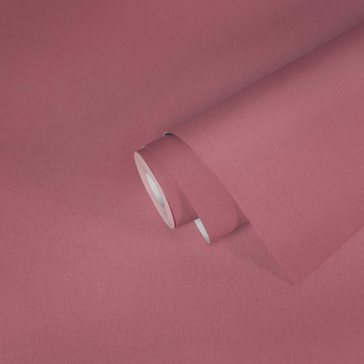 Rozā tapetes old pink krāsā ar lina izskatu AS 377025 AS Creation