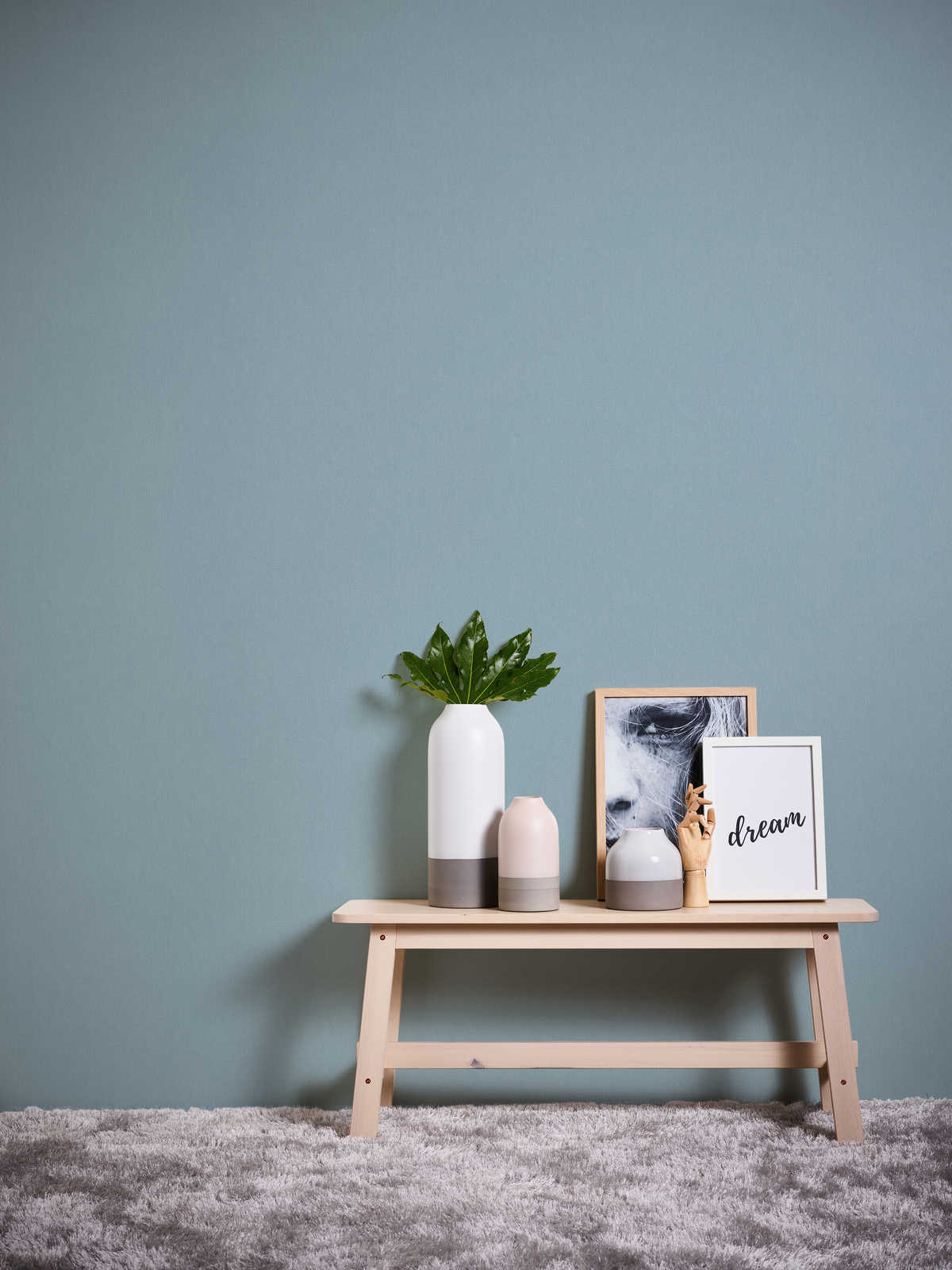 Tapetes zili pelēkā krāsā ar lina faktūru AS 377027 AS Creation