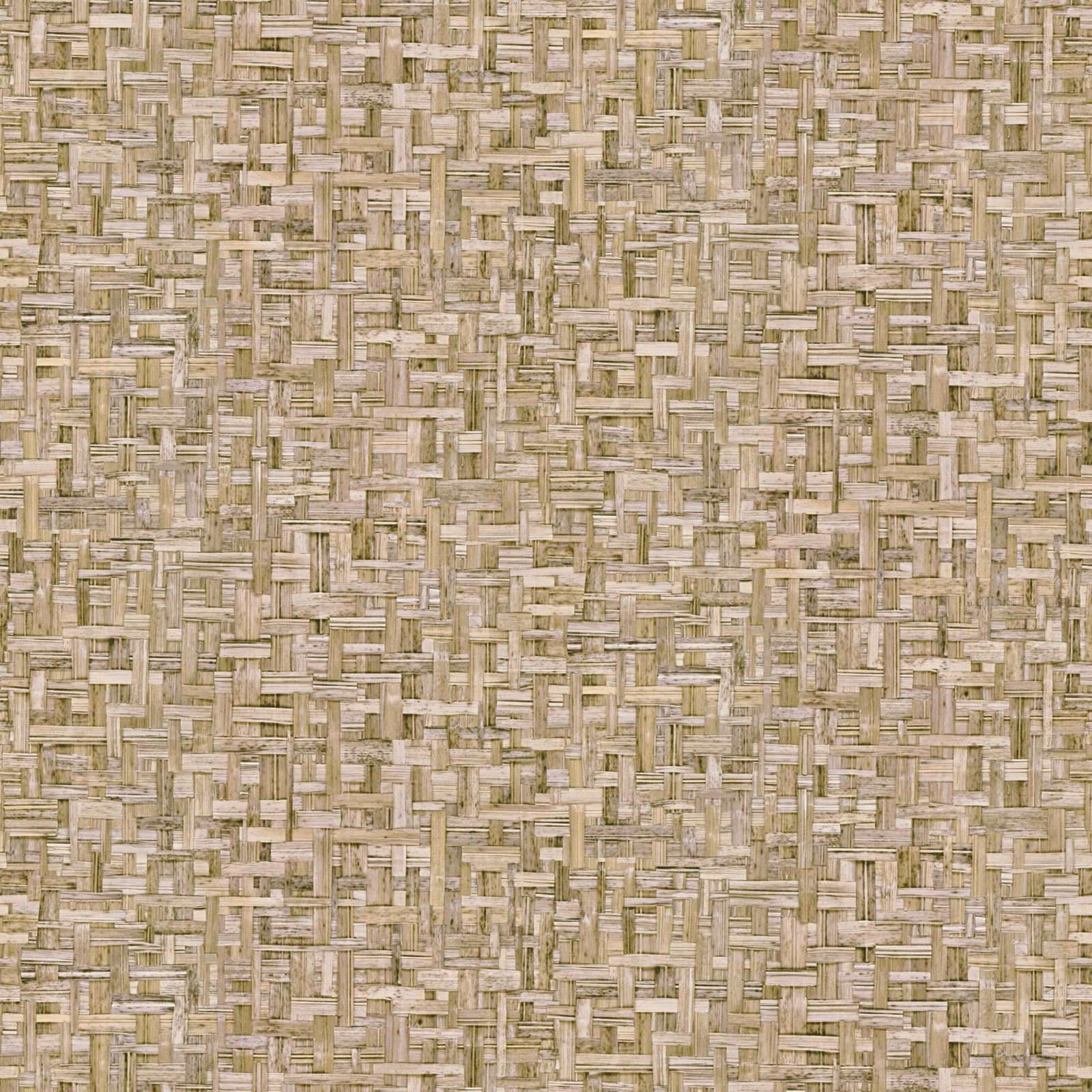 Gaiši brūnas tapetes ar pīta koka rakstu AS 377062 AS Creation